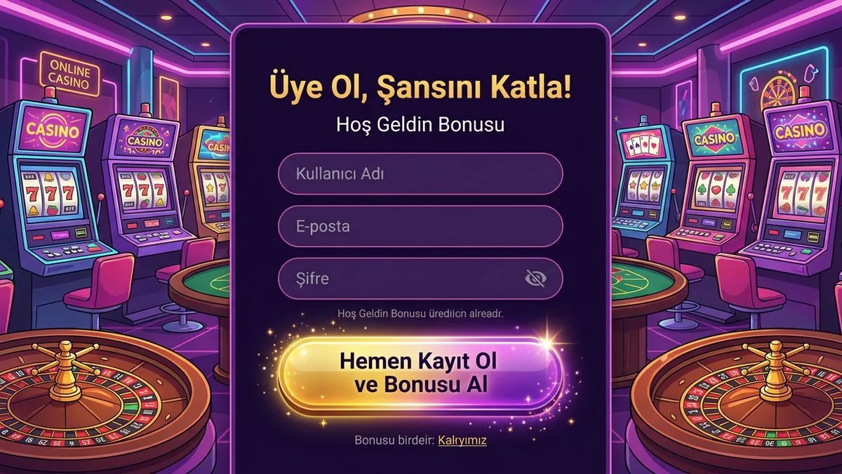 Bonusla kayıt ol